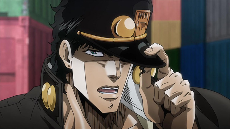 Joutarou Kuujou in JoJo's Bizarre Adventure: Stardust Crusaders