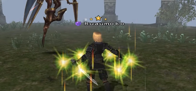 Ninja battle screenshot in Final Fantasy XI