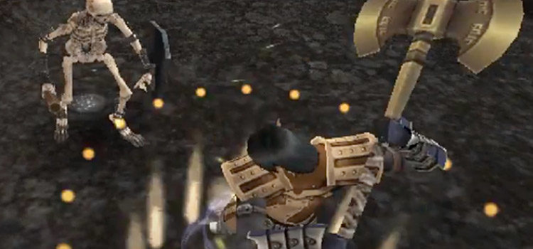 Battle Axe weaponskill screenshot from Final Fantasy XI