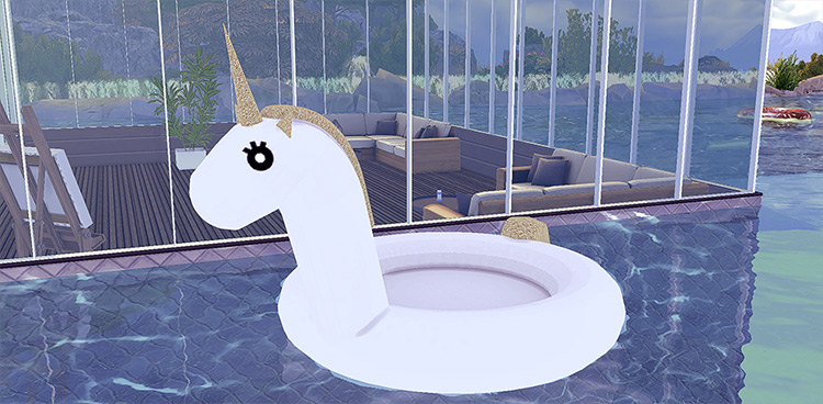 Unicorn Inflatable Pool Toy / TS4 CC