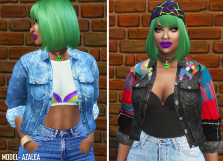 90’s Acid Jacket for The Sims 4