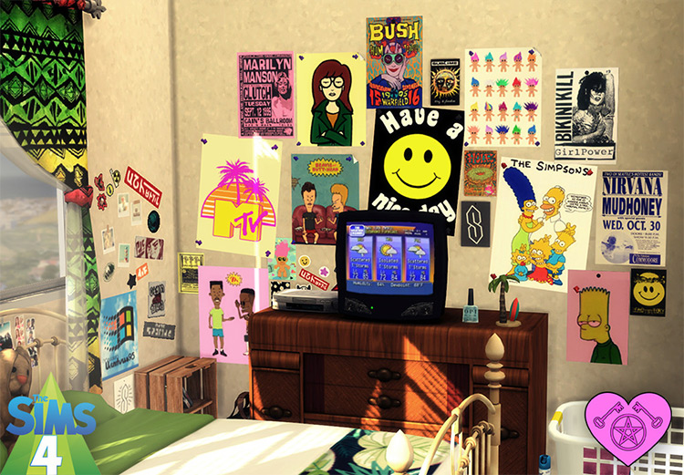 90’s Wall Posters / TS4 CC