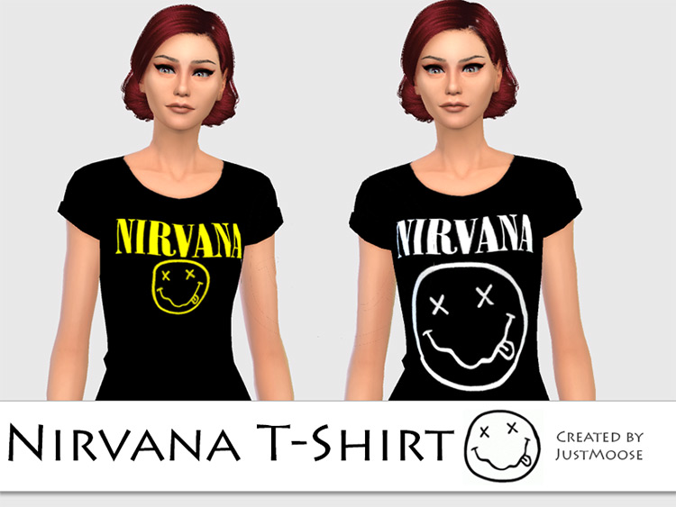 Nirvana 90s T-Shirt / Sims 4 CC