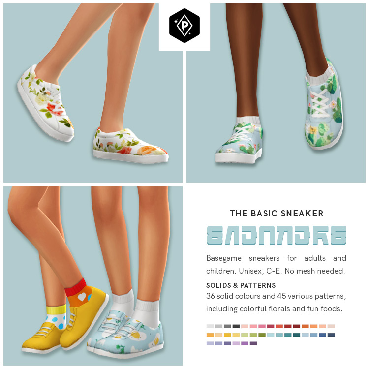 The Basic Sneaker Set for Sims 4