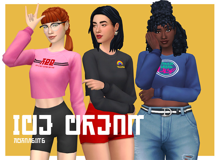 Cropped Sweatshirts / TS4 CC