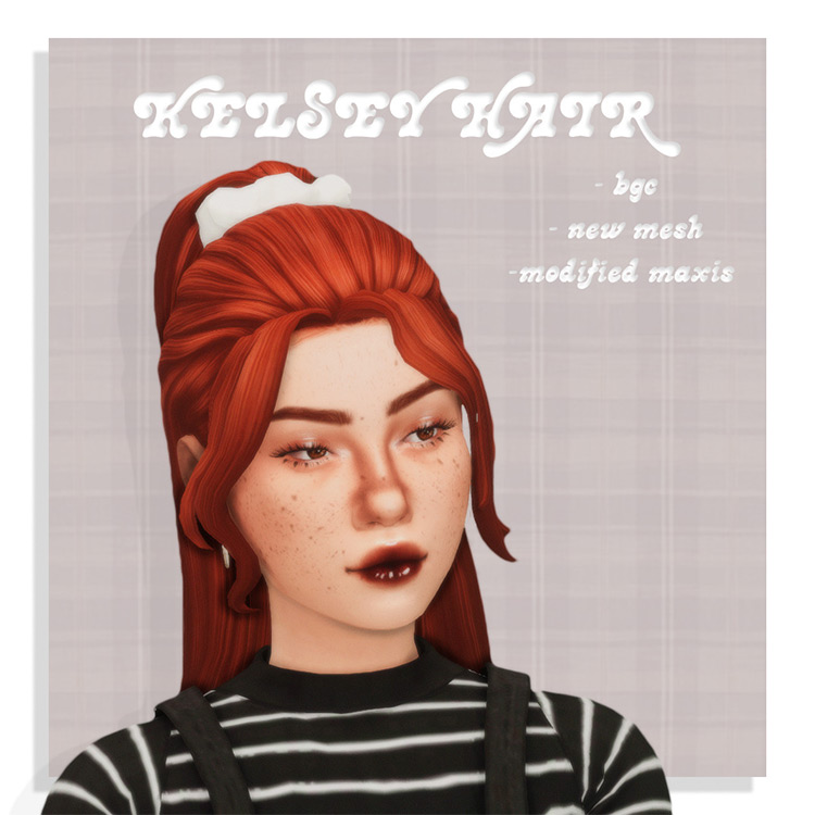 Kelsey Hair for The Sims 4