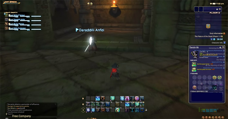 Palace of the Dead in-game Screenshot of FFXIV
