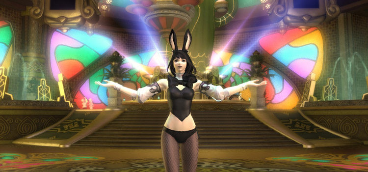 Gold Saucer Vierra welcoming you in FFXIV