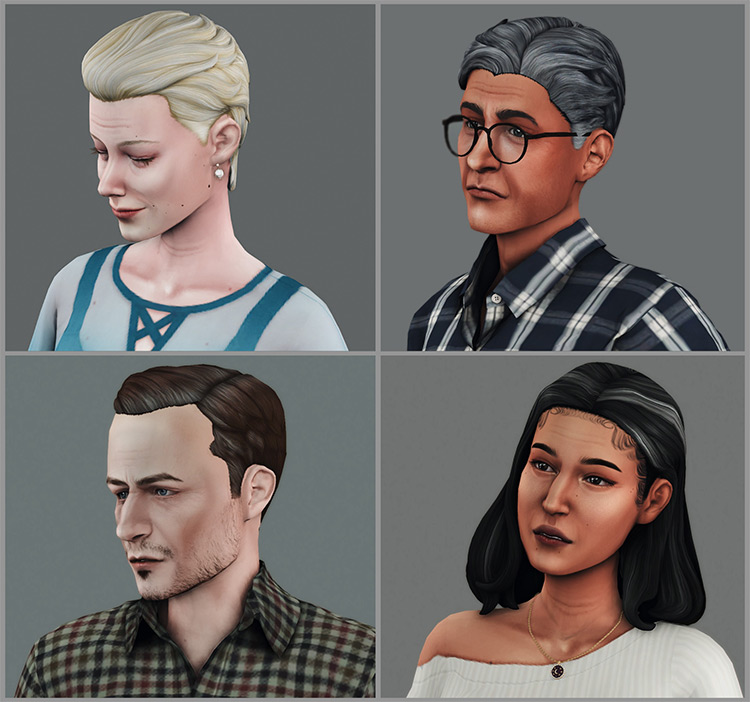 Sims 4 Hair Streaks Cc