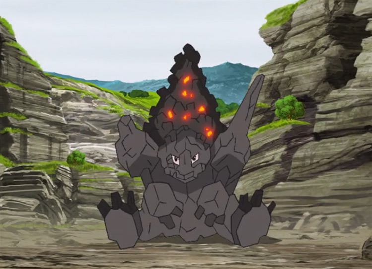 Coalossal Pokémon in the anime