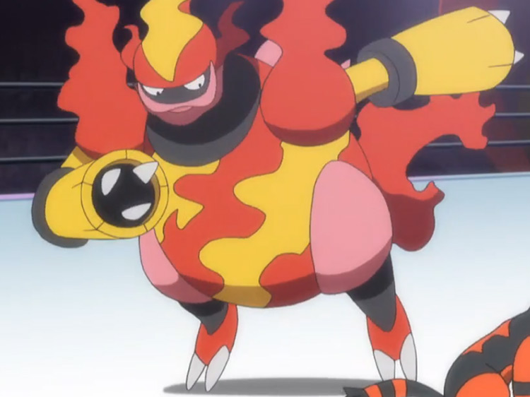 Magmortar Pokémon anime screenshot
