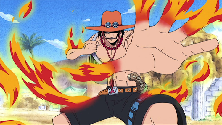 Portgas D. Ace in One Piece anime