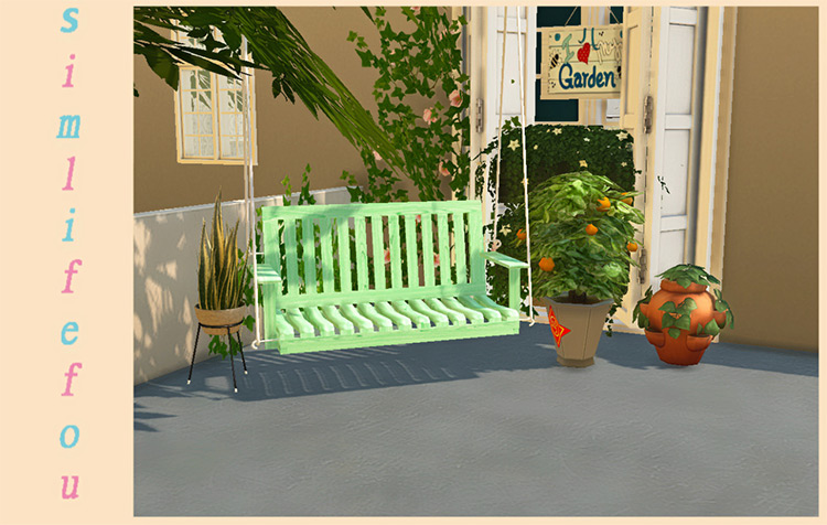 Sims 4 CC  Best Porch Swings   Chairs To Download   FandomSpot - 87