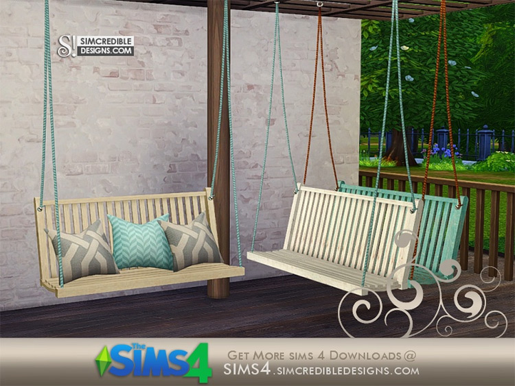 Breezy Swing Loveseat Static Sims 4 CC