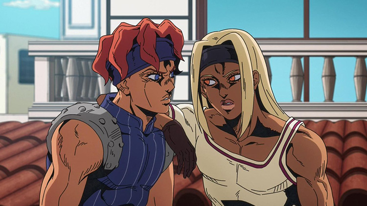 Tiziano & Squalo from Jojo's Bizarre Adventure anime