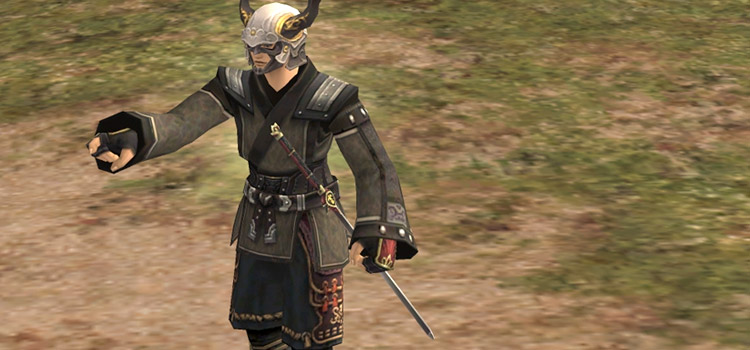 Samurai with Valhalla Helm in FFXI