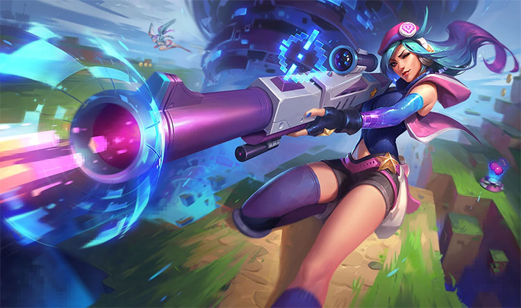 Arcade Caitlyn Skin Splash Image from League of Legends
