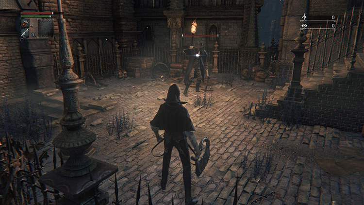 The first Villager on the farming route / Bloodborne