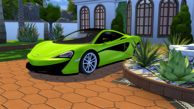 Green McLaren 570S (2016) Sims 4 CC