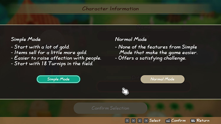 The mode selection menu in SoS: FoMT / SoS: FoMT