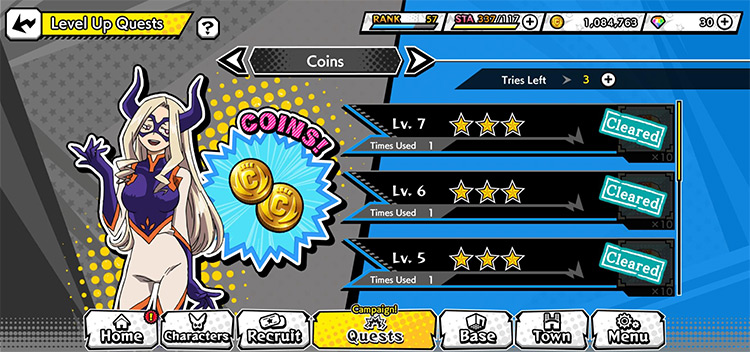 Coin Quests / My Hero Ultra Impact