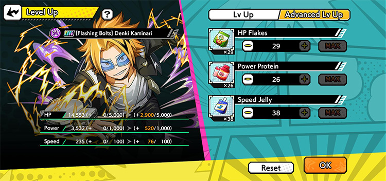 [Flashing Bolts] Denki Kaminari (Advanced Level Up) / My Hero Ultra Impact