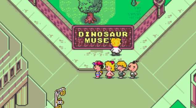 Dinosaur Museum in Fourside / Earthbound