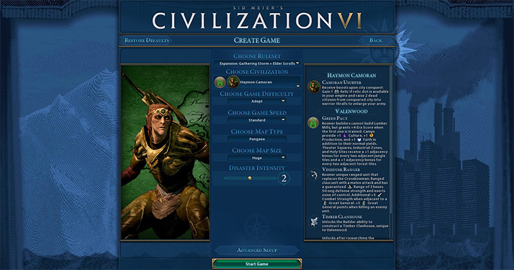 The Elder Scrolls Civilization VI Pack