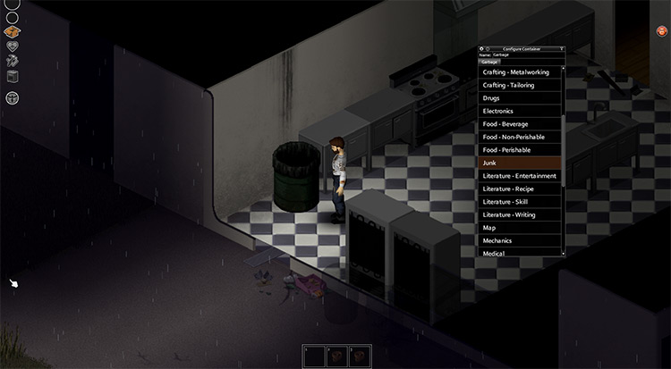 Manage Containers Project Zomboid Mod