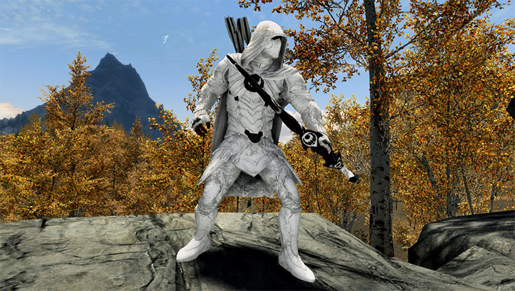 White Nightingale Armor & Weapons mod for Skyrim
