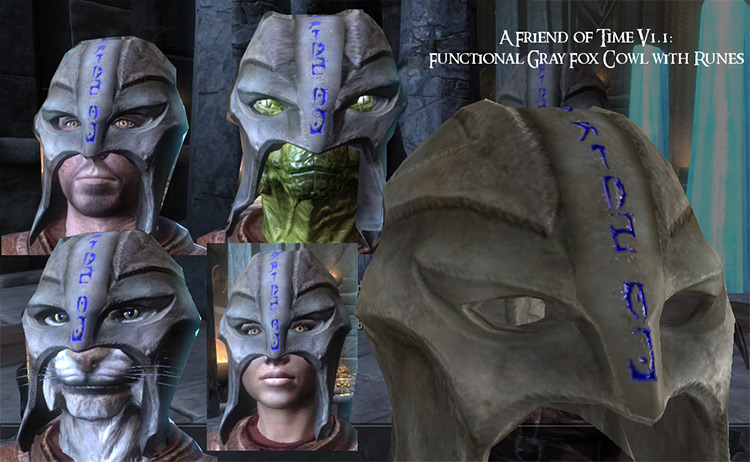 The Gray Cowl of Nocturnal – Fully Functional Gray Fox Cowl / Skyrim Mod