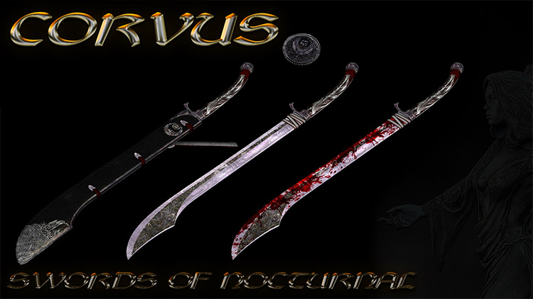 Corvus – Swords of Nocturnal / Skyrim Mod