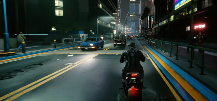 Driving in Night City (Cyberpunk 2077)