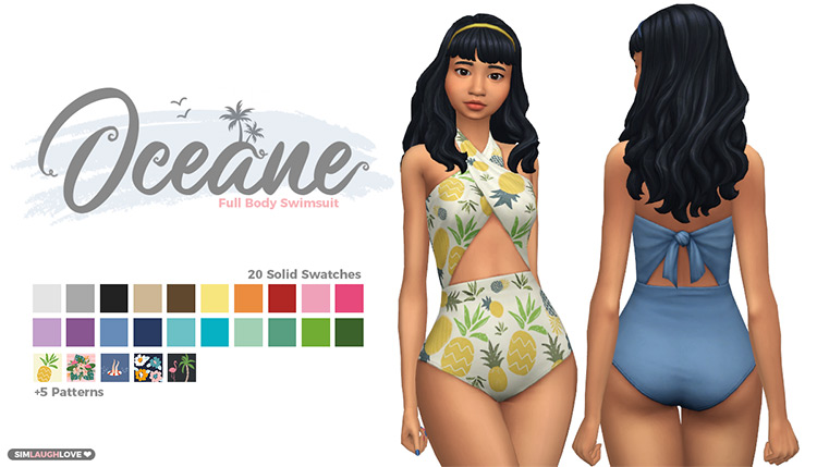 Oceane Swimsuit Sims 4 CC