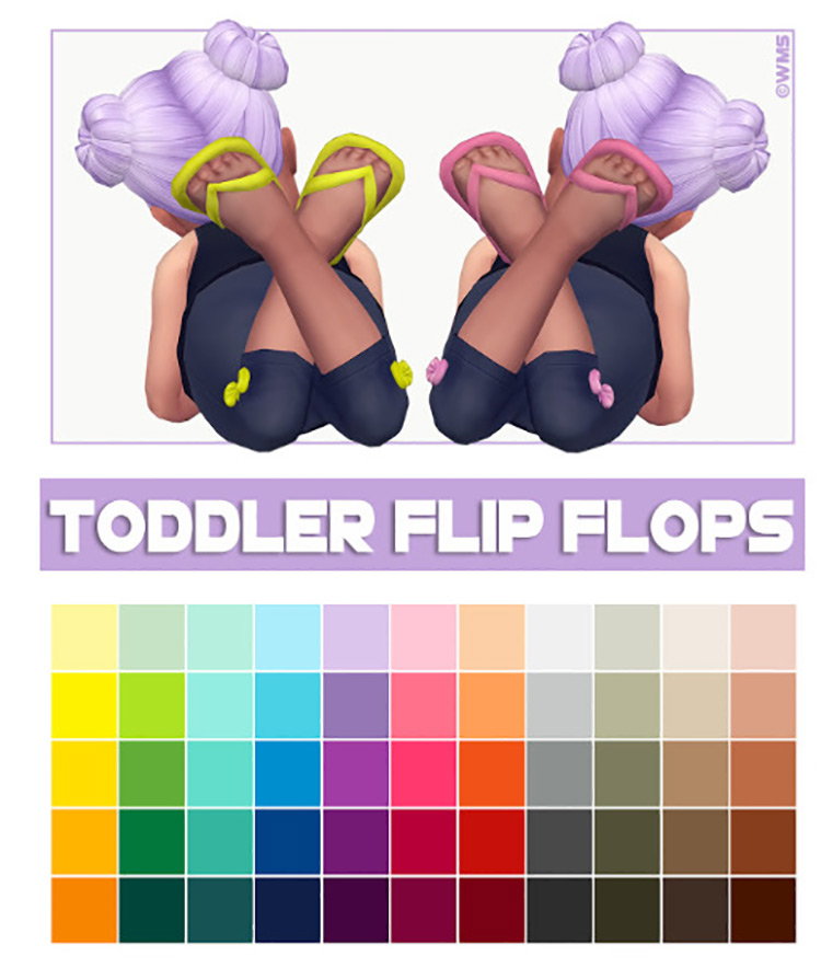 Toddler Flip Flops for Sims 4