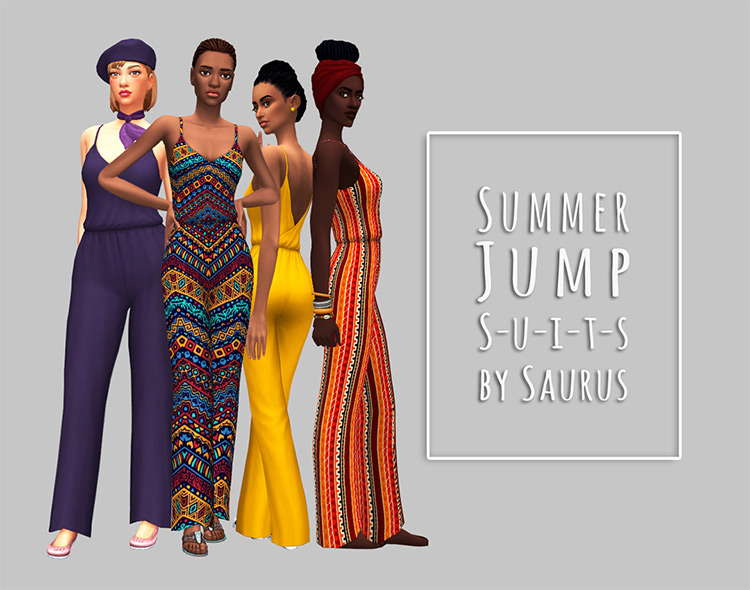 Summer Jumpsuit Collection for Sims 4