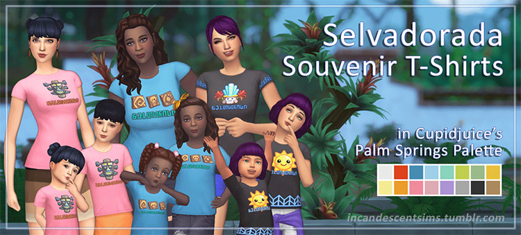 Selvadorada Souvenir T-Shirts Sims 4 CC