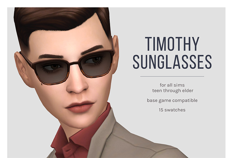 Timothy Sunglasses for Sims 4