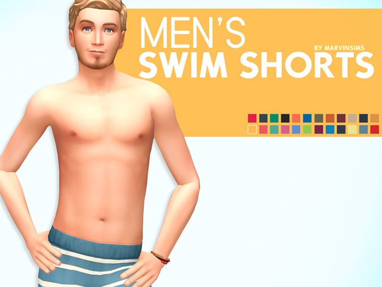 Men’s Swim Shorts (Spa Day Required) Sims 4 CC