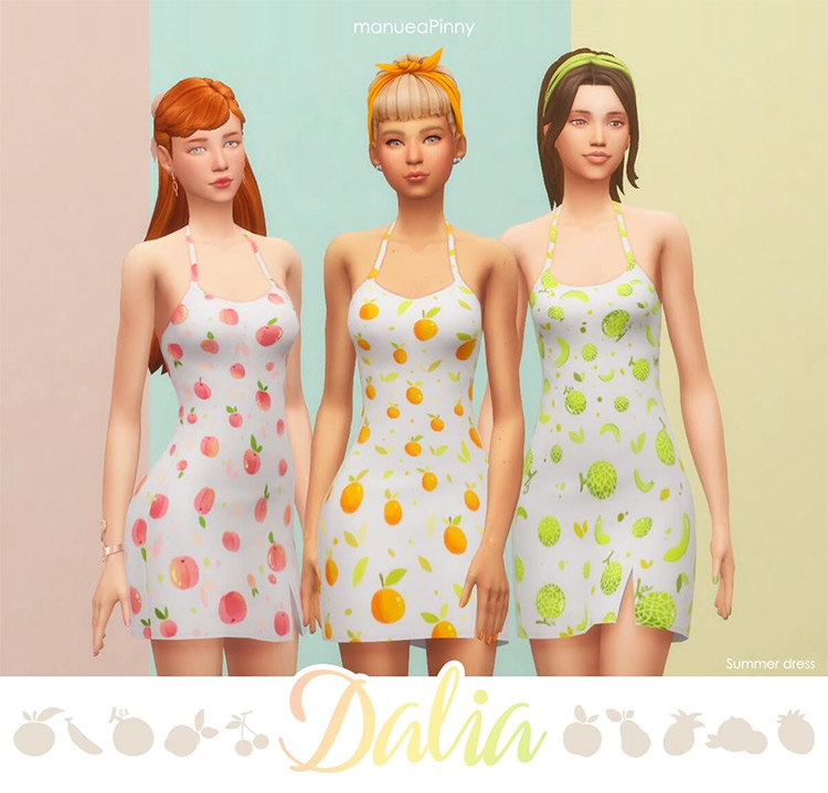 Summer Dress by MiCat TS4 CC