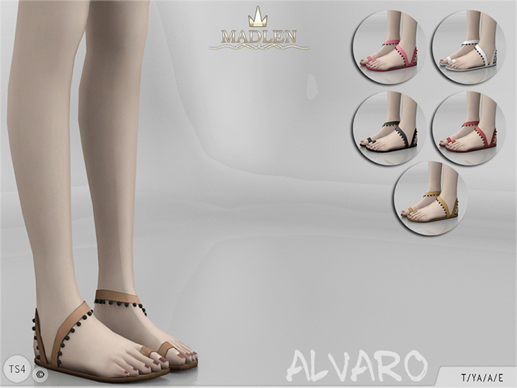 Madlen Alvaro Shoes Sims 4 CC