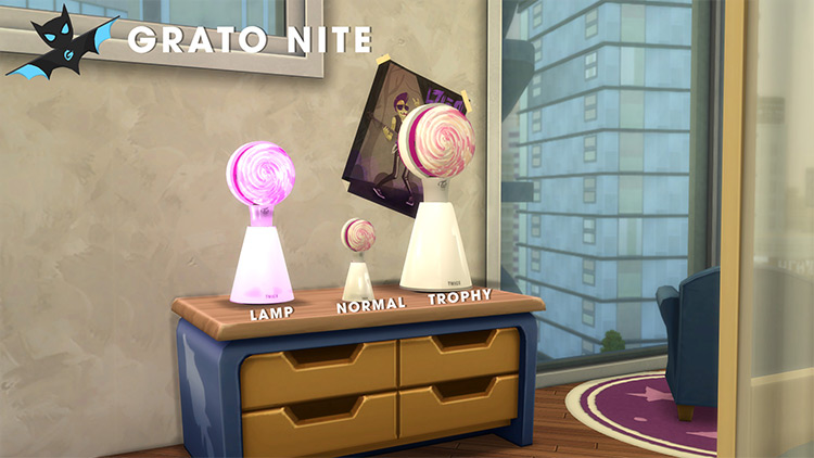Twice’s Standing Candy Bong Decoration Pack by GratoNite TS4 CC