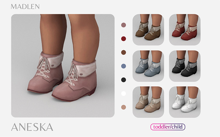 Madlen Aneska Boots for Sims 4