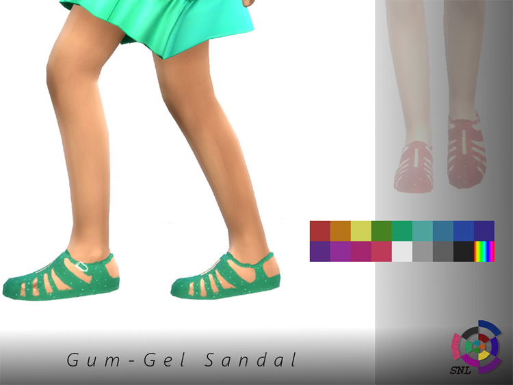 Gum-Gel Sandal Sims 4 CC