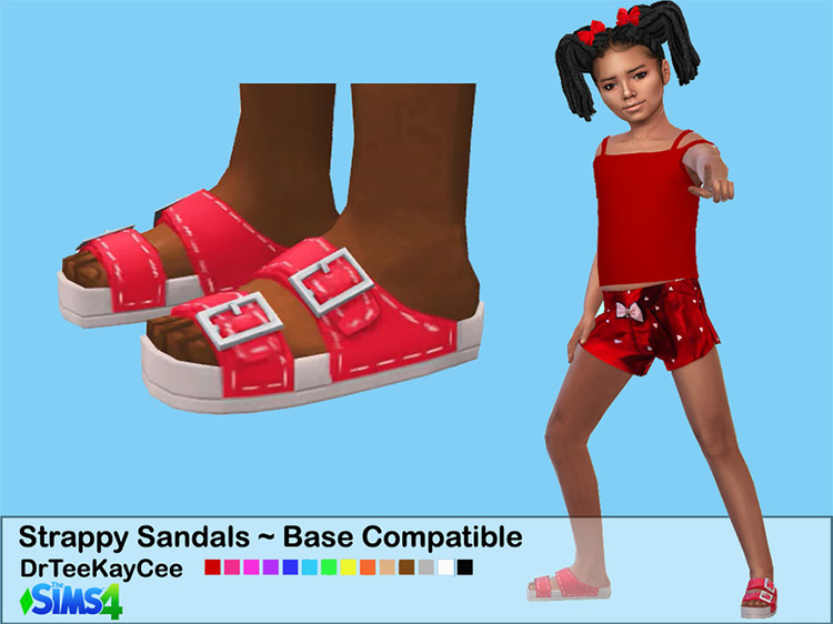Strappy Sandals - Base Compatible TS4 CC