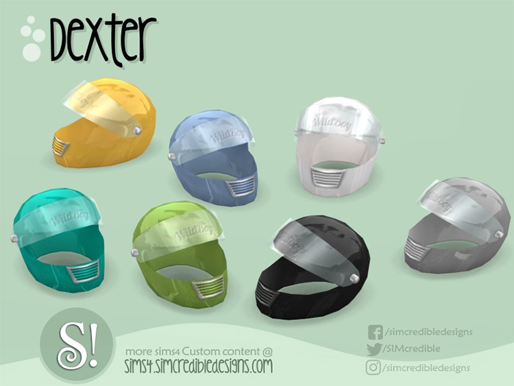 Dexter Helmet for Sims 4