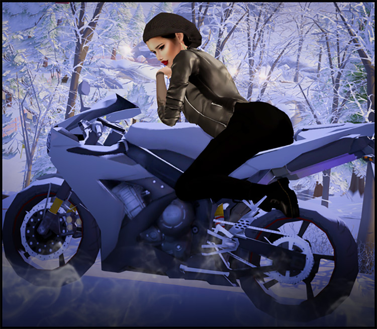 Female & Couple Motorcycle Poses / TS4