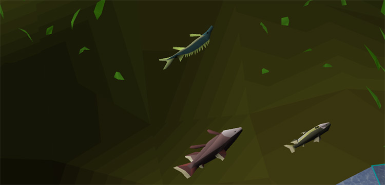 Leaping Salmon, Sturgeon, and Trout / OSRS