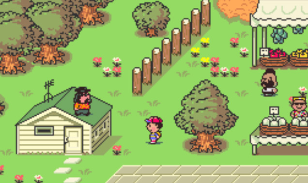 Everdred stands on his roof / Earthbound