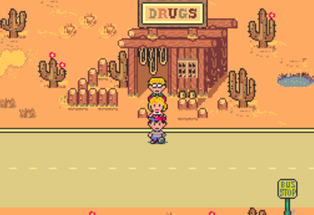 Dusty Dunes Drug store / Earthbound